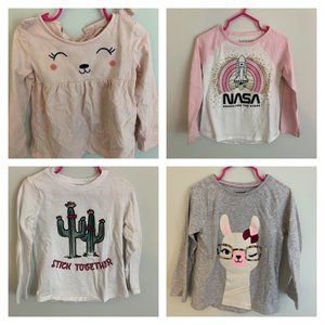 Girls Long Sleeve Graphic Tees bundle/lot